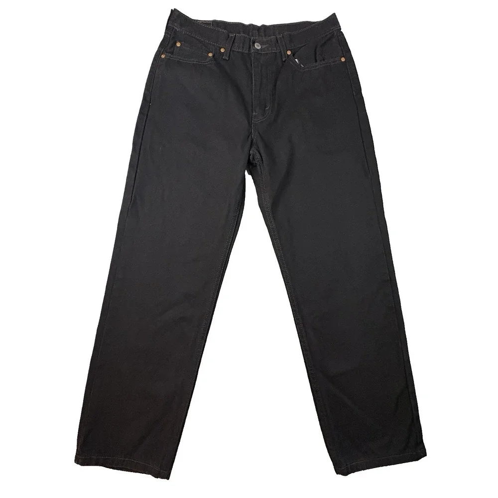 Levi's 550 Men's Black 33x30 (Fits 34x30) Relaxed Fit Tapered Jeans SEE DESC